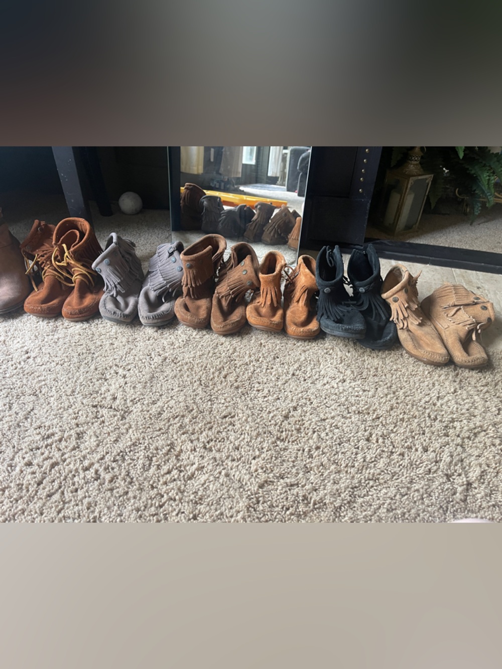 Minnetonka Ankle Booties in Brown, Gray, Black, Tan